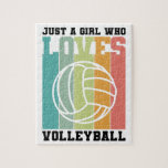 Puzzle Solo un chica que ama el voleibol<br><div class="desc">Sólo un chica que ama el voleibol - Este diseño hace un gran regalo para todos los jugadores de voleibol y a todos los que aman el voleibol.</div>