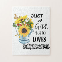 Solo un Chica que ama los girasoles