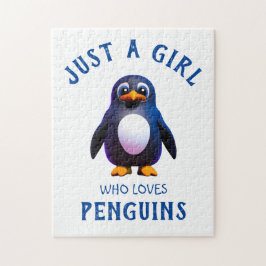 Puzzle Sólo un chica que ama los pingüinos