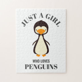Puzzle Sólo un chica que ama los pingüinos