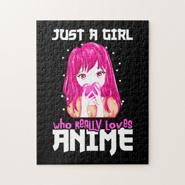 Puzzle Sólo Un Chica Que De Verdad Ama A Anime (Vertical)