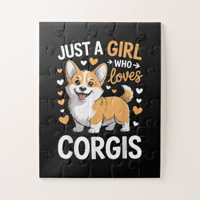 Puzzle Sólo una chica que ama a los Corgis (Vertical)
