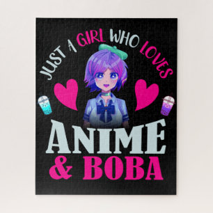 Puzzle Solo una chica que ama el anime y Boba