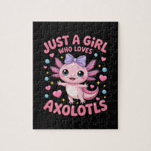 Puzzle Sólo una chica que ama los ajolotes