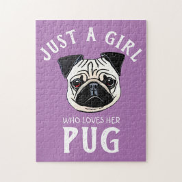 Puzzle Sólo una chica que ama su Pug