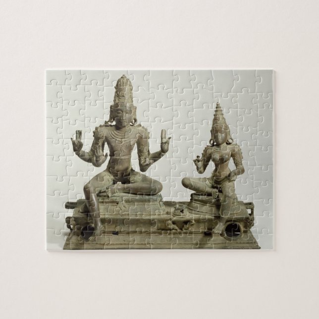 Puzzle Somaskanda, Chola, Tamil Nadu (bronce) (Horizontal)