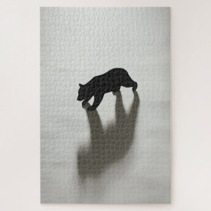 Puzzle Sombra de Oso Negro en Blancura Salvaje