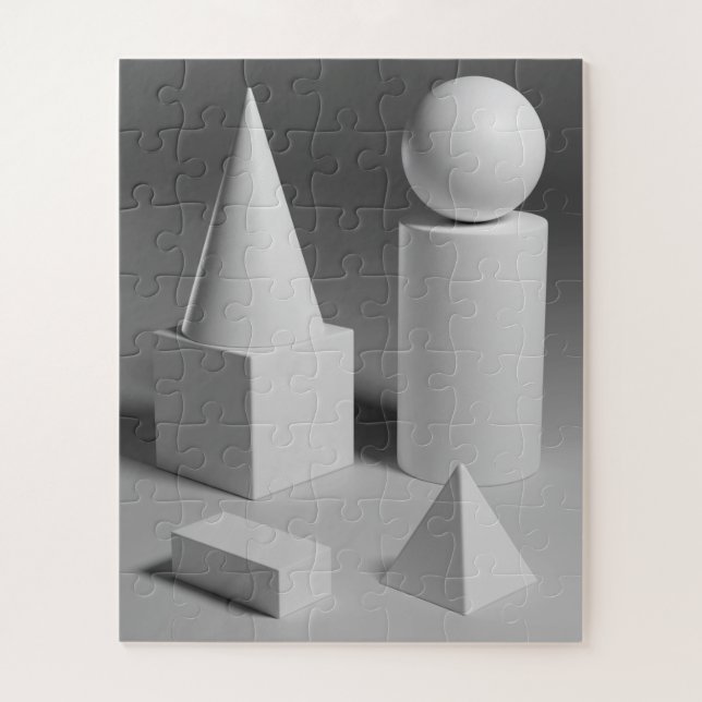 Puzzle Sombreado de formas geométricas (Vertical)