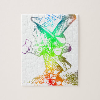 Puzzle Sombrerero enojado psicodélico Alicia Trippy