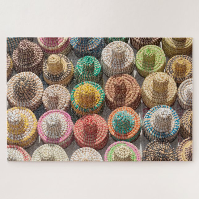 Puzzle Sombreros Téjidos Coloridos (Horizontal)