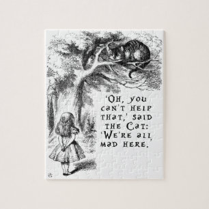 Puzzle Somos todos aquí - gato enojado de Cheshire