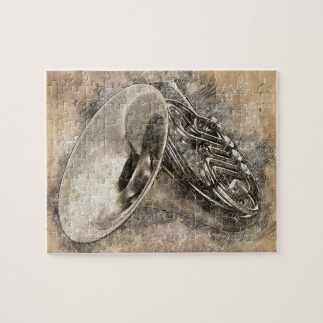 Puzzle Sonidos de música. Trompeta (Horizontal)