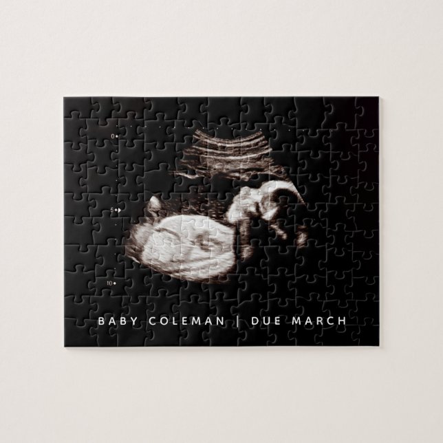 Puzzle Sonograma de Invitación de embarazo que se aproxim (Horizontal)