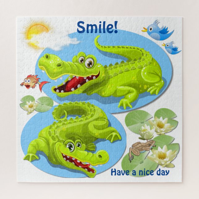 Puzzle Sonrisa de cocodrilo (Vertical)