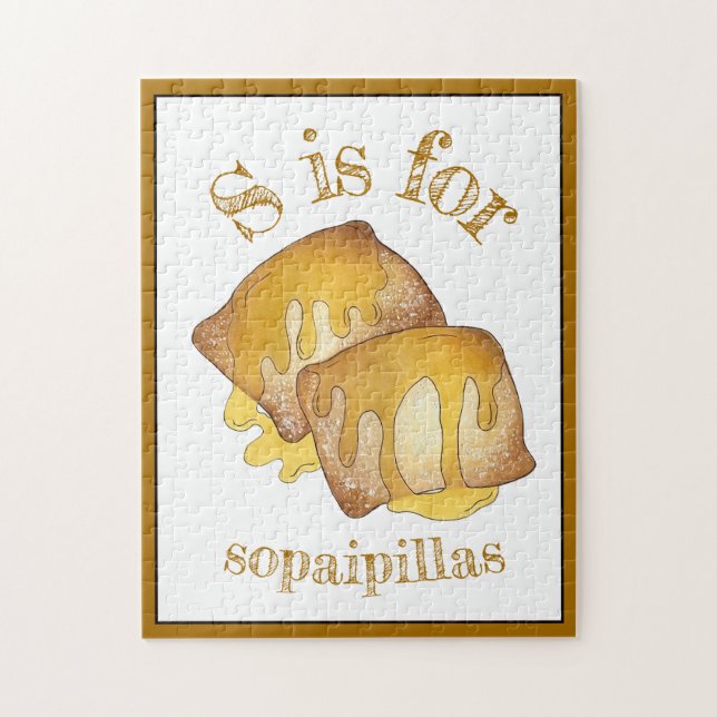 Puzzle Sopaipilla Sopapilla Cachanga Sopaipa Fried Pastry (Vertical)