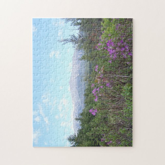 Puzzle Soporte Katahdin y wildflowers (Vertical)
