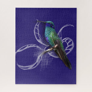 Puzzle Sorprendente Hummingbird - personaliza agregando n