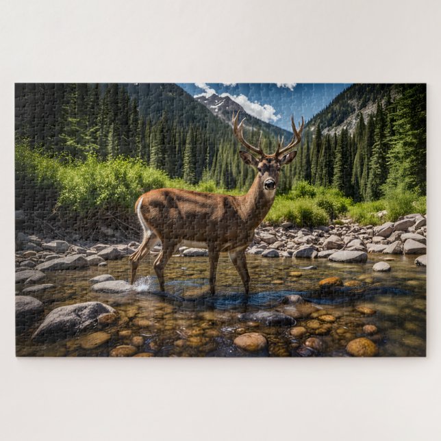 Puzzle Sorprendido en el abrevadero (Horizontal)