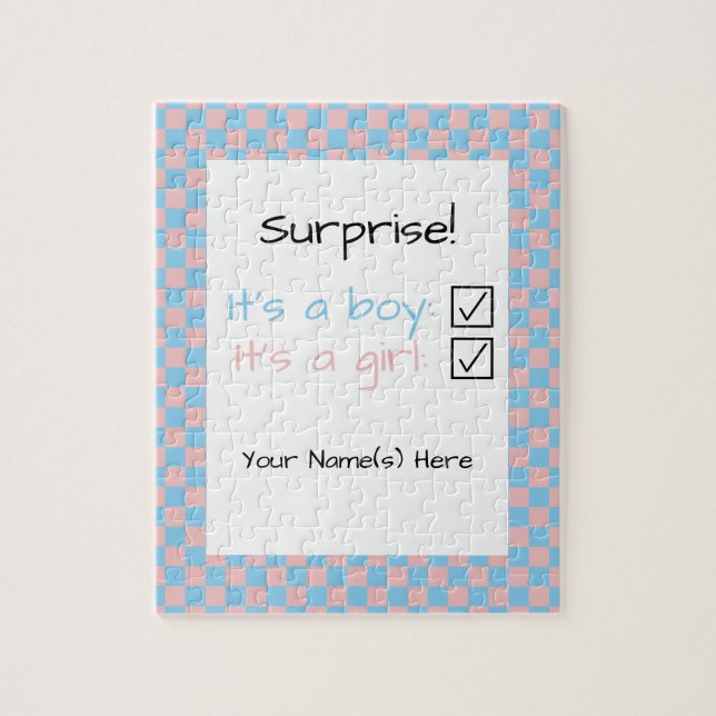 Puzzle Sorpresa del género del bebé (Vertical)