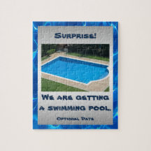 Sorpresa personalizada de la piscina