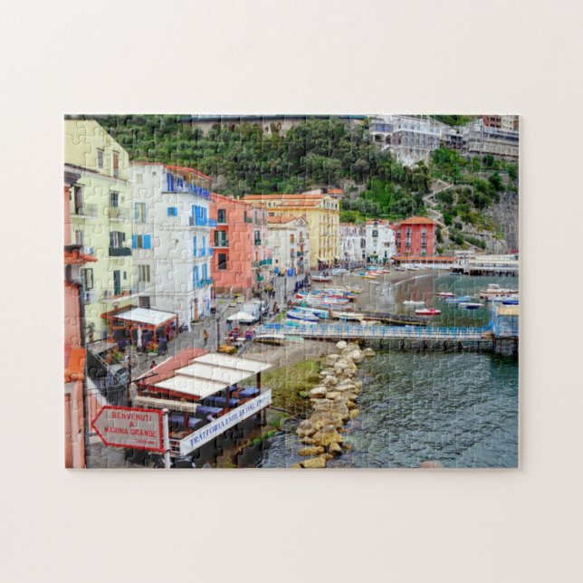 Puzzle Sorrento Marina Grande Beach & Harbour en Italia (Horizontal)