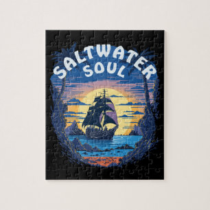 Puzzle Soul de agua salada - Bote del viejo Galeón