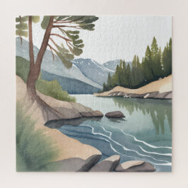 Puzzle South Lake Tahoe | Paisaje Acuarela