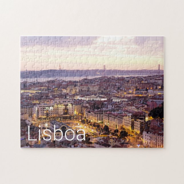 Puzzle Souvenir de paisajes de ciudades de la línea del s (Horizontal)