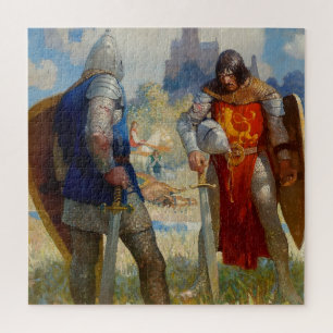 Puzzle “Soy el Sir Lancelot du Lake” de NC Wyeth