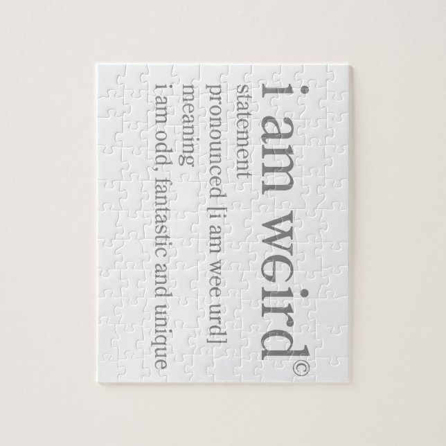 Puzzle Soy extraño (Vertical)