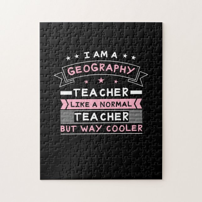 Puzzle Soy Un Profesor De Geografía (Vertical)