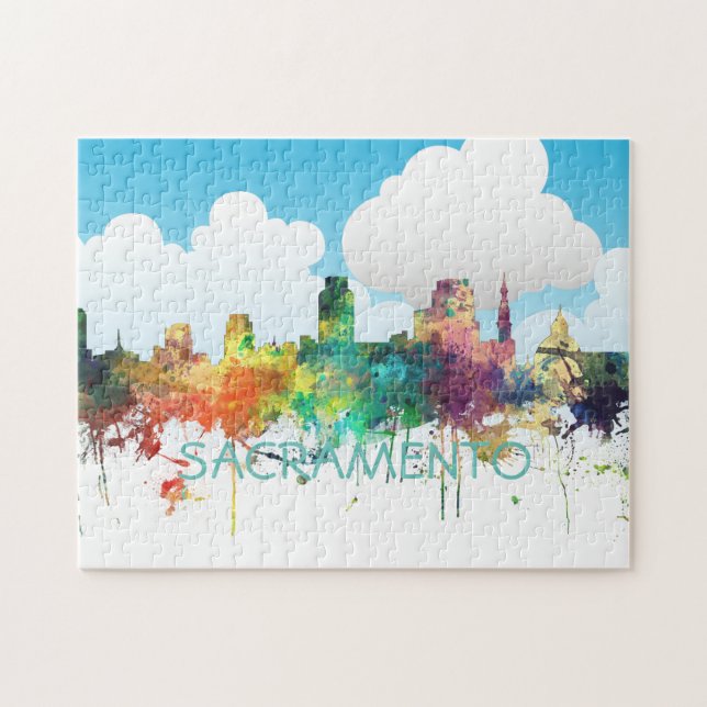 PUZZLE SP DEL HORIZONTE DE SACRAMENTO, CALIFORNIA - (Horizontal)