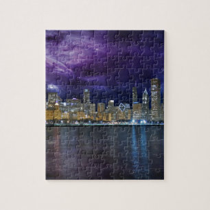 Puzzle Spacey Chicago Skyline