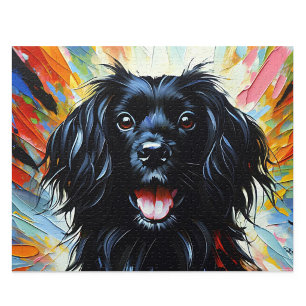 Puzzle Spaniel de Picardía: Arte acrílico de perro de caz
