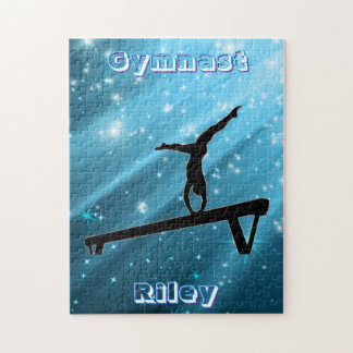 Puzzle Sparkling Blue Gymnast Pose