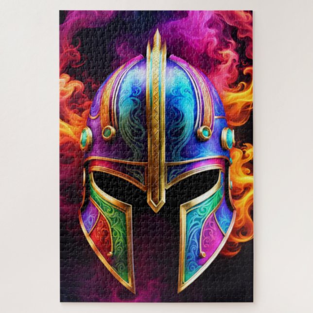 Puzzle Spartan Helmet (Vertical)