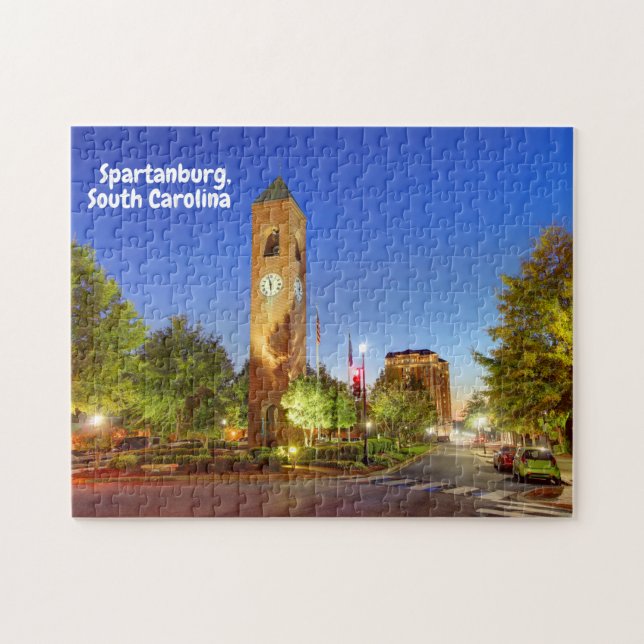 Puzzle Spartanburg, Torre del Reloj de Carolina del Sur (Horizontal)