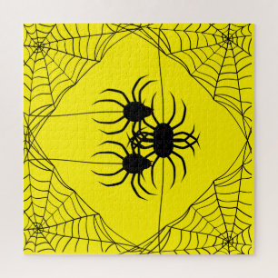 Puzzle Spiders and Web Jigsaw Puzzle,676 pcs,Amarillo