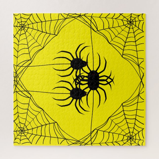 Puzzle Spiders and Web Jigsaw Puzzle,676 pcs,Amarillo (Vertical)