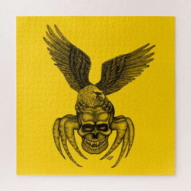 Puzzle Spiderskull con águila (Vertical)