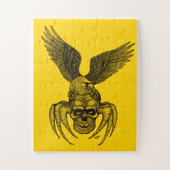 Puzzle Spiderskull con águila (Vertical)