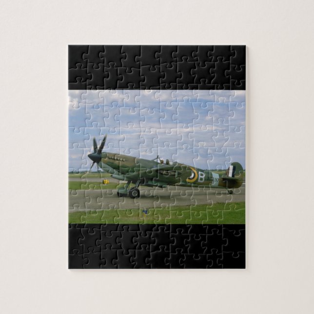 Puzzle Spitfire británico, camuflaje, aviones de (Vertical)