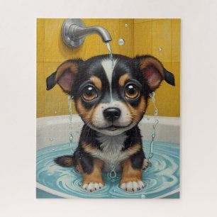 Puzzle Splish Splash, tiempo para los Mascotas y divertid