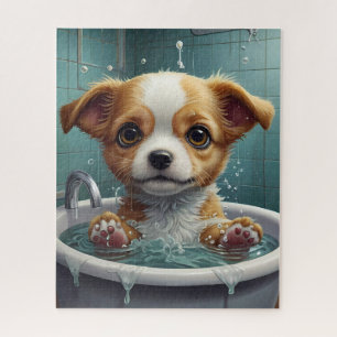 Puzzle Splish Splash, tiempo para los Mascotas y divertid