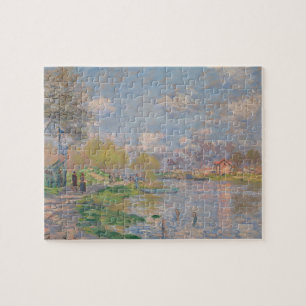 Puzzle Spring by the Seine by Monet Impressionist