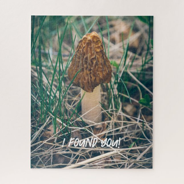 Puzzle Spring Morel Mushroom (Vertical)