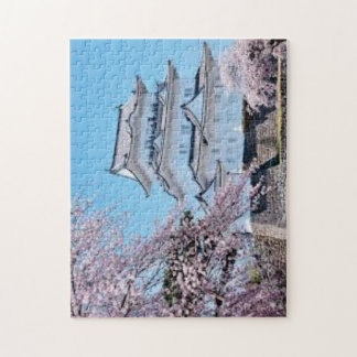 Puzzle Spring Serenity at Numazu Castle – Sakura in Bloom