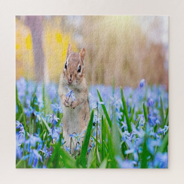 Puzzle Springtime Chipmunk (Vertical)