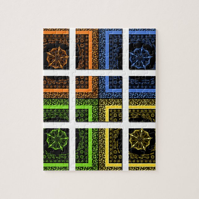 Puzzle Square in a box (Vertical)