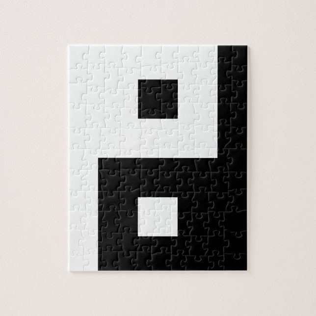 Puzzle Square Yin Yang (Vertical)